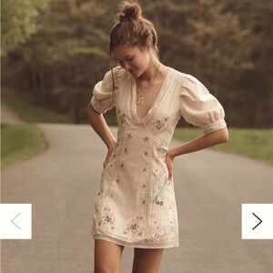Anthropologie Linen Dress Size 8 NWT